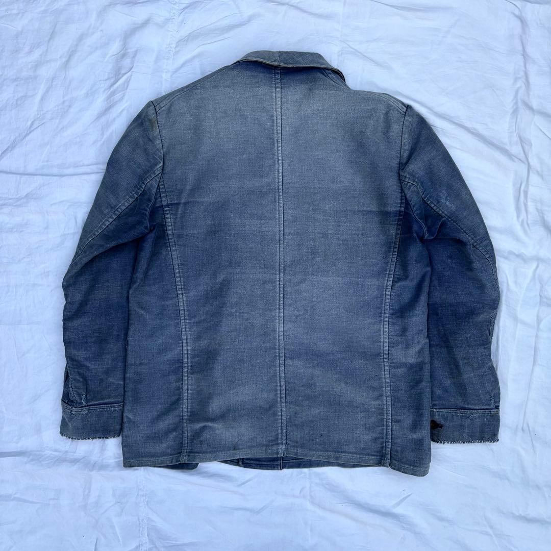 30’s~40’s モールスキン　ワークジャケット　フランス　フレンチワーク