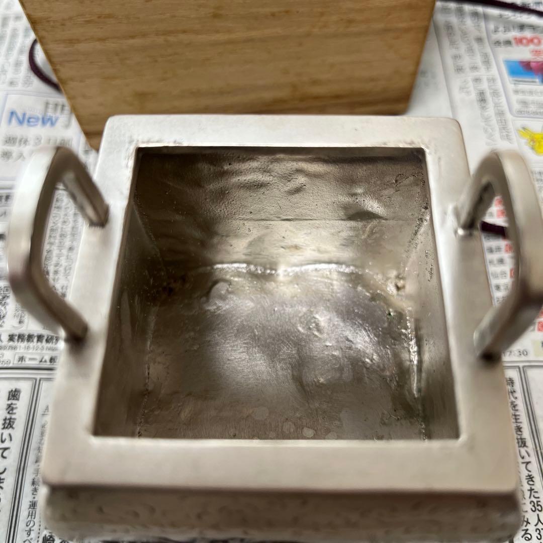 角型花鳥香炉　青鳳作