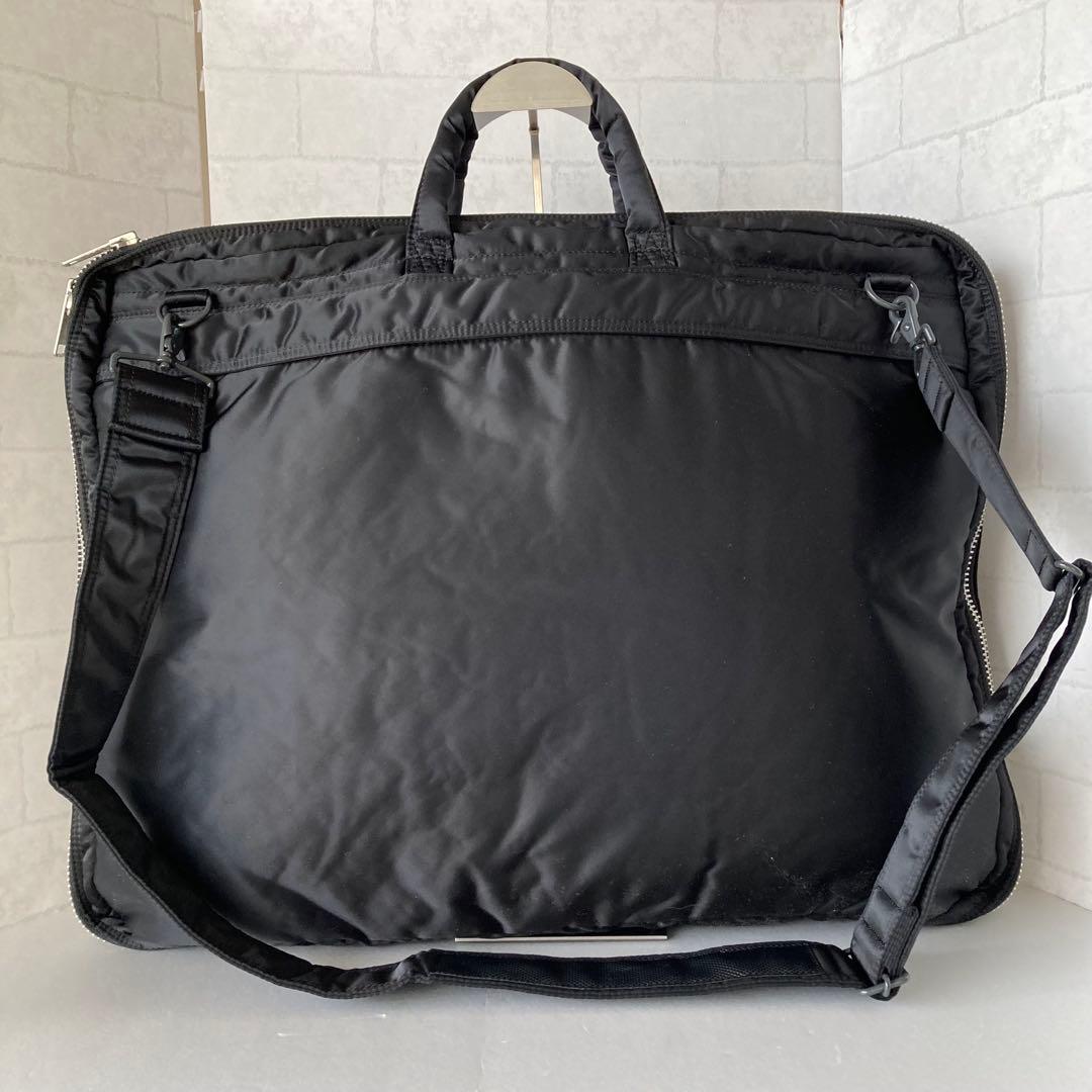 未使用級 完売品 ポーター タンカー 2way ガーメントバッグ ブラック
