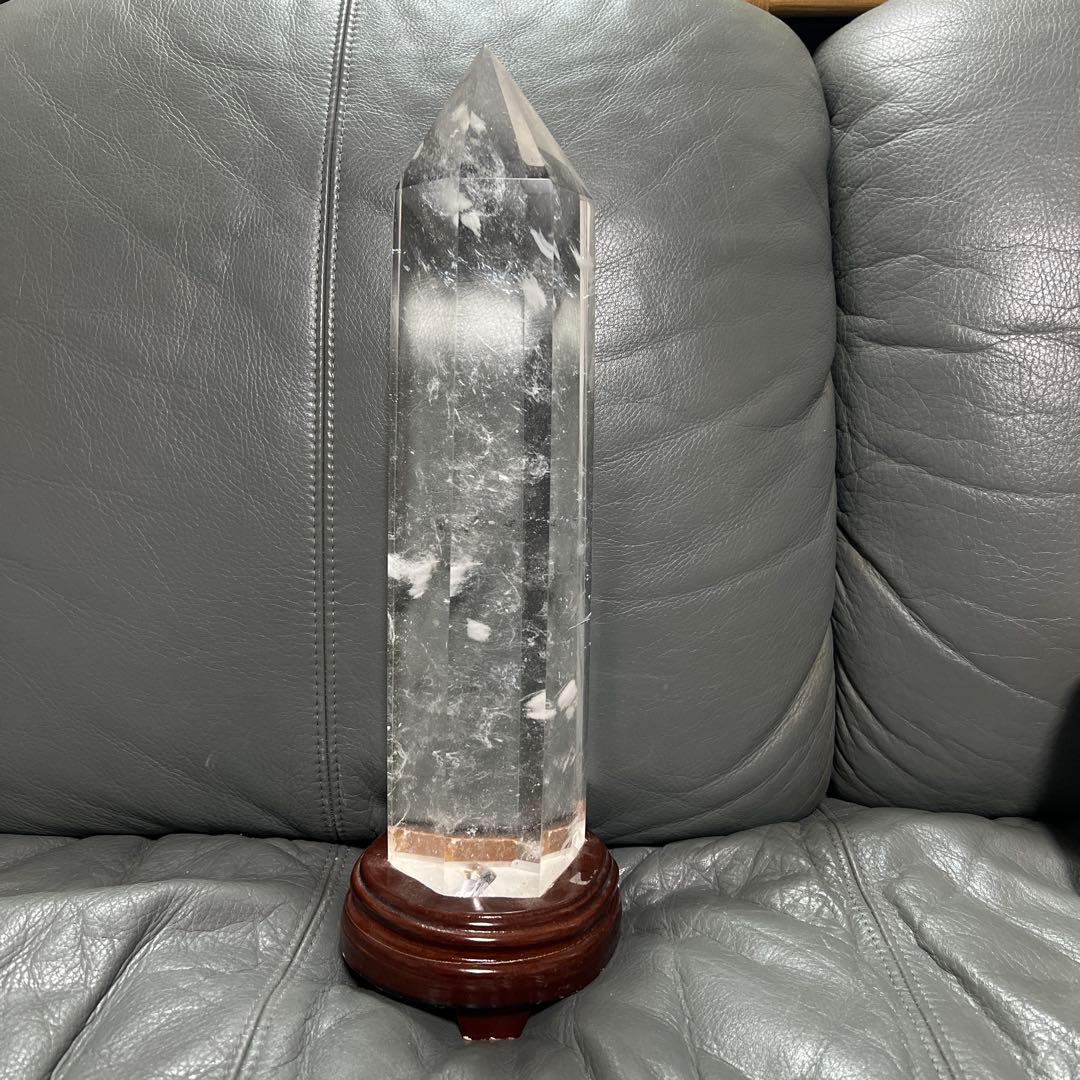 年始特価！巨大　水晶　六角柱　溶錬⁉︎42cm4.2kg