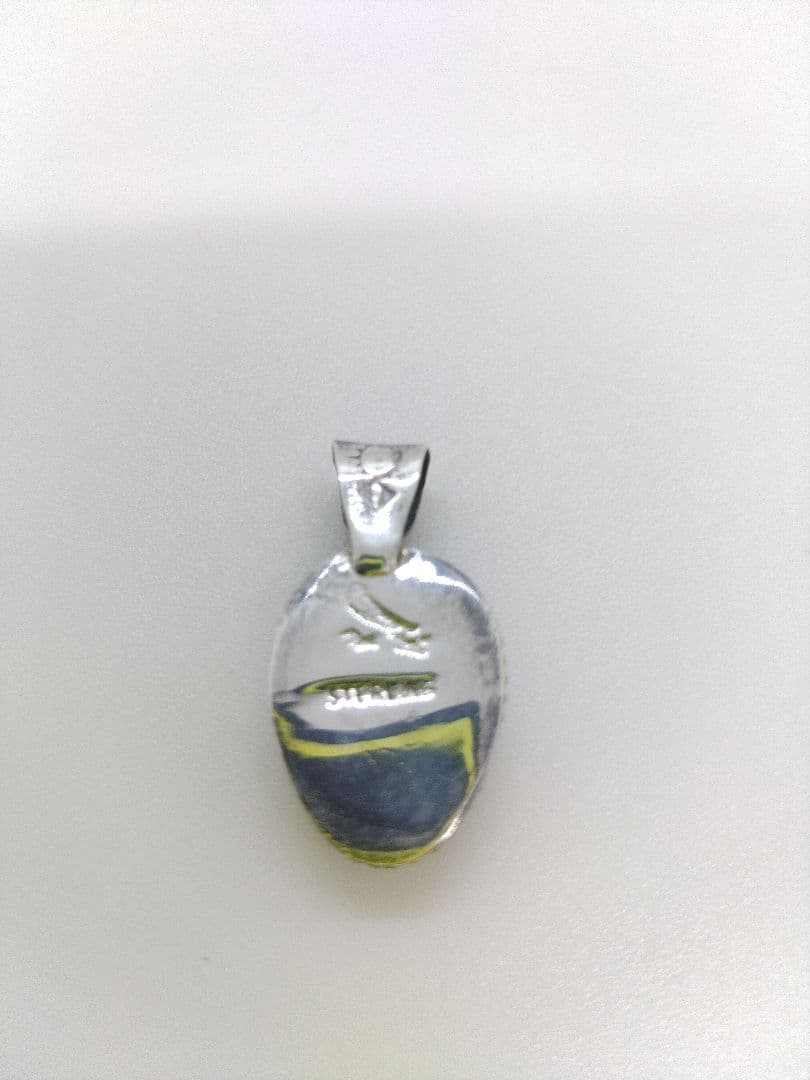 インディアンジュエリー　シルバー　ヘッド　インレイ