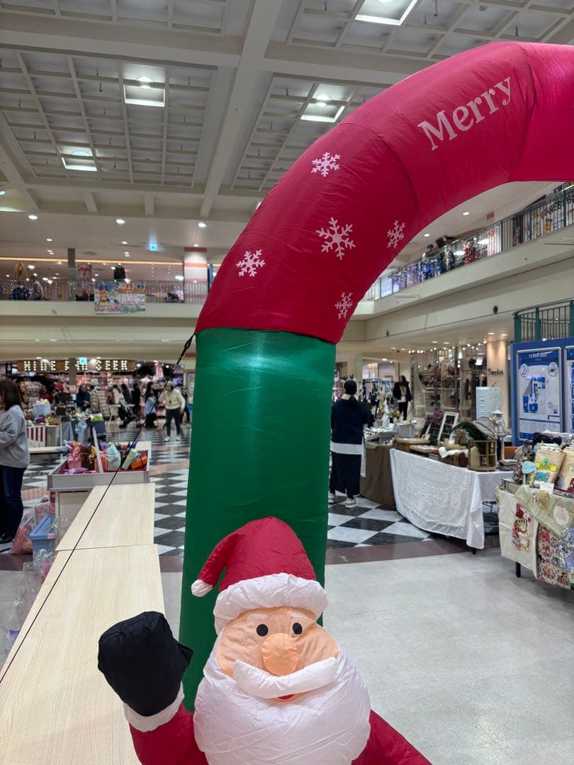 クリスマス インフレータブルアーチ サンタ