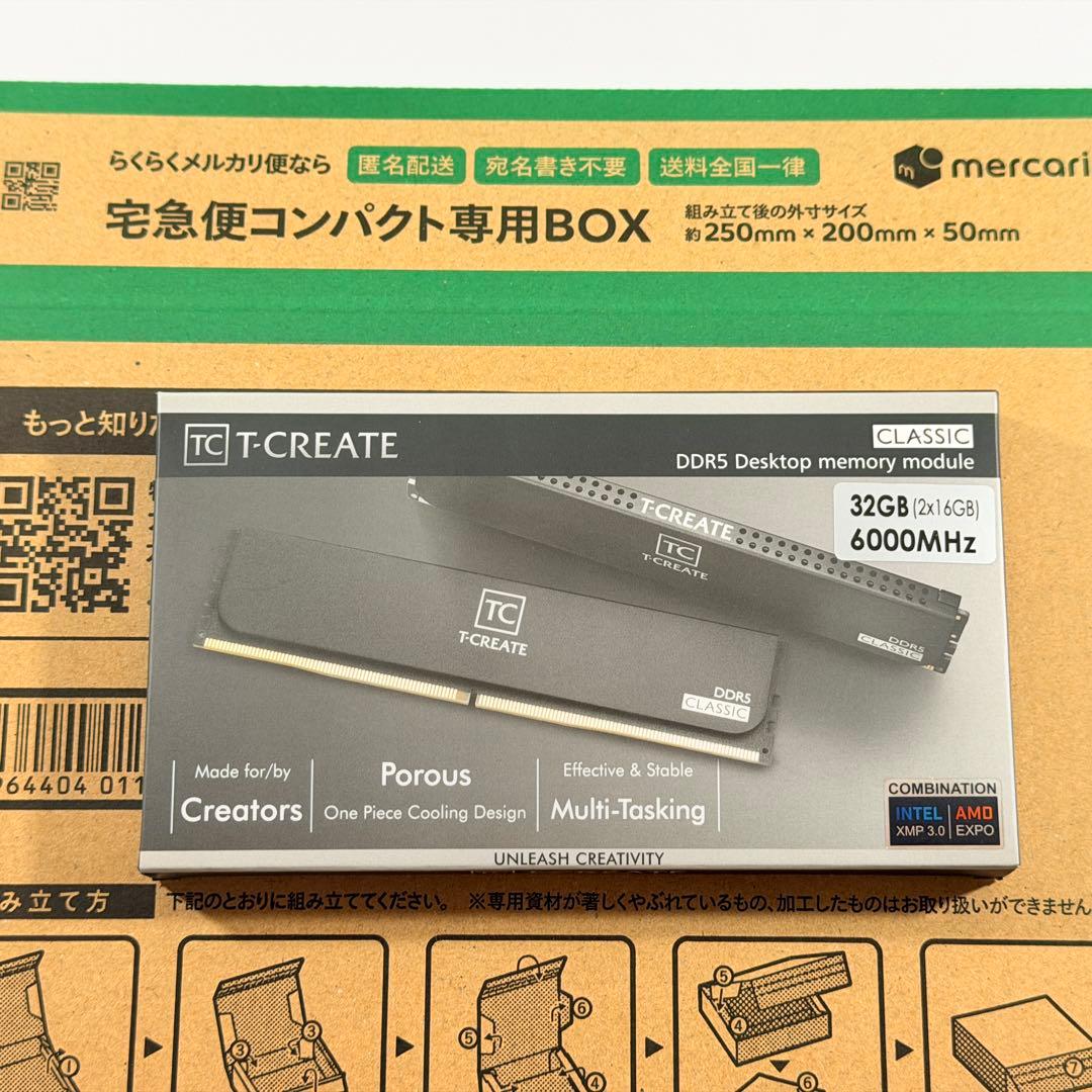 【新品未開封】T-CREATE DDR5-6000 32GBメモリ（16GBx2