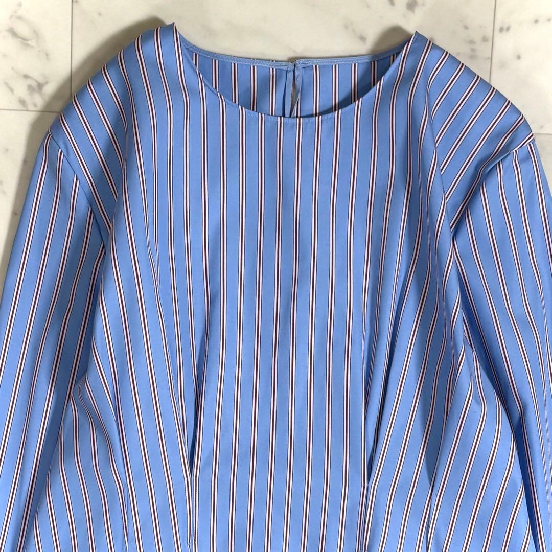 美品 マカフィー トゥモローランド コットンブロードプルオーバーブラウス 洗える