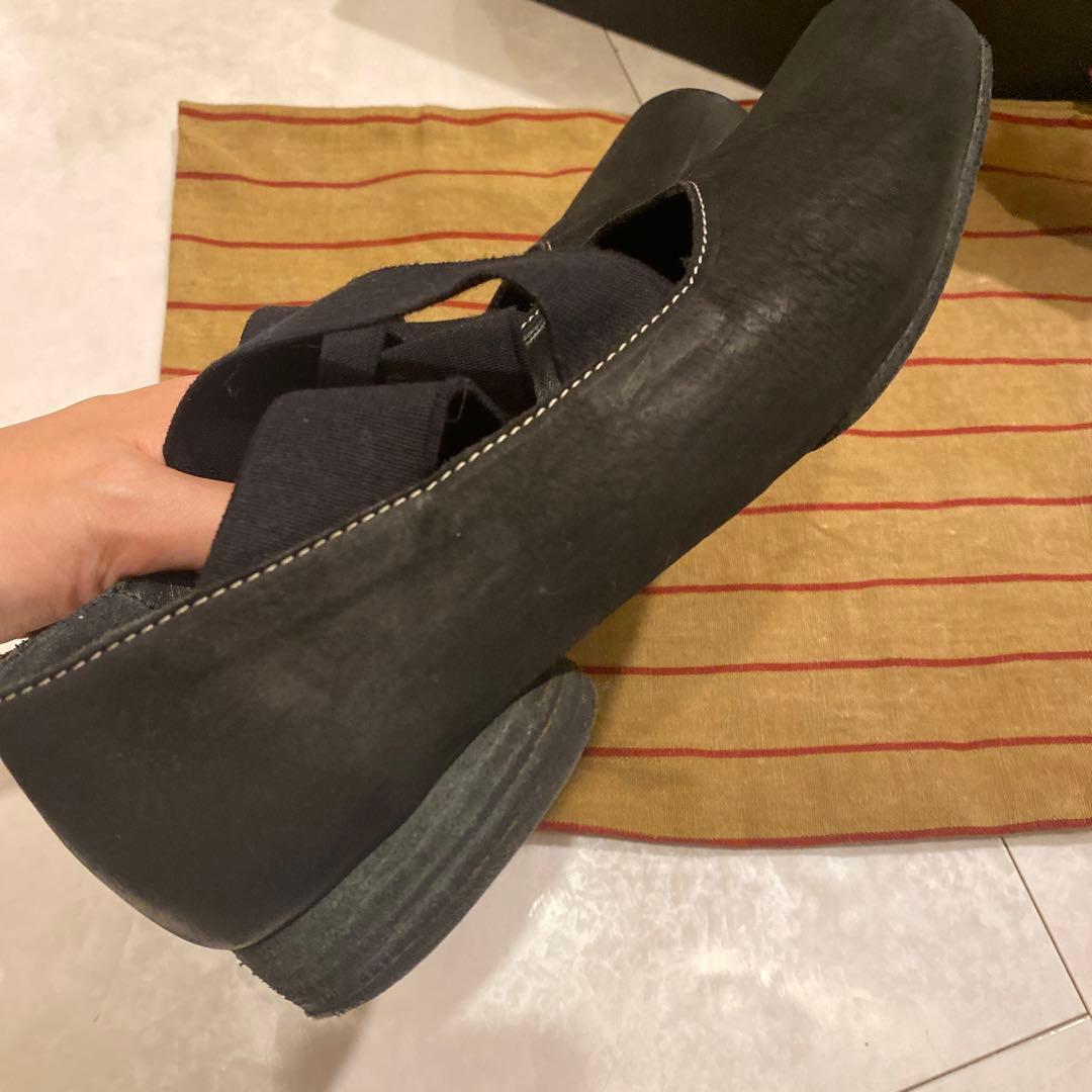 Umawang レザーフラットシューズ バレエシューズ23.5cm