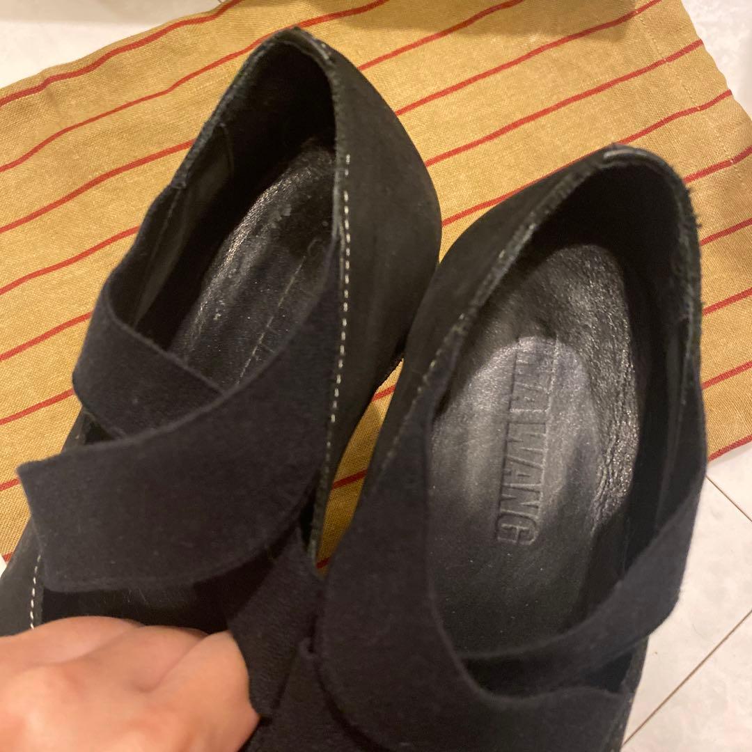 Umawang レザーフラットシューズ バレエシューズ23.5cm