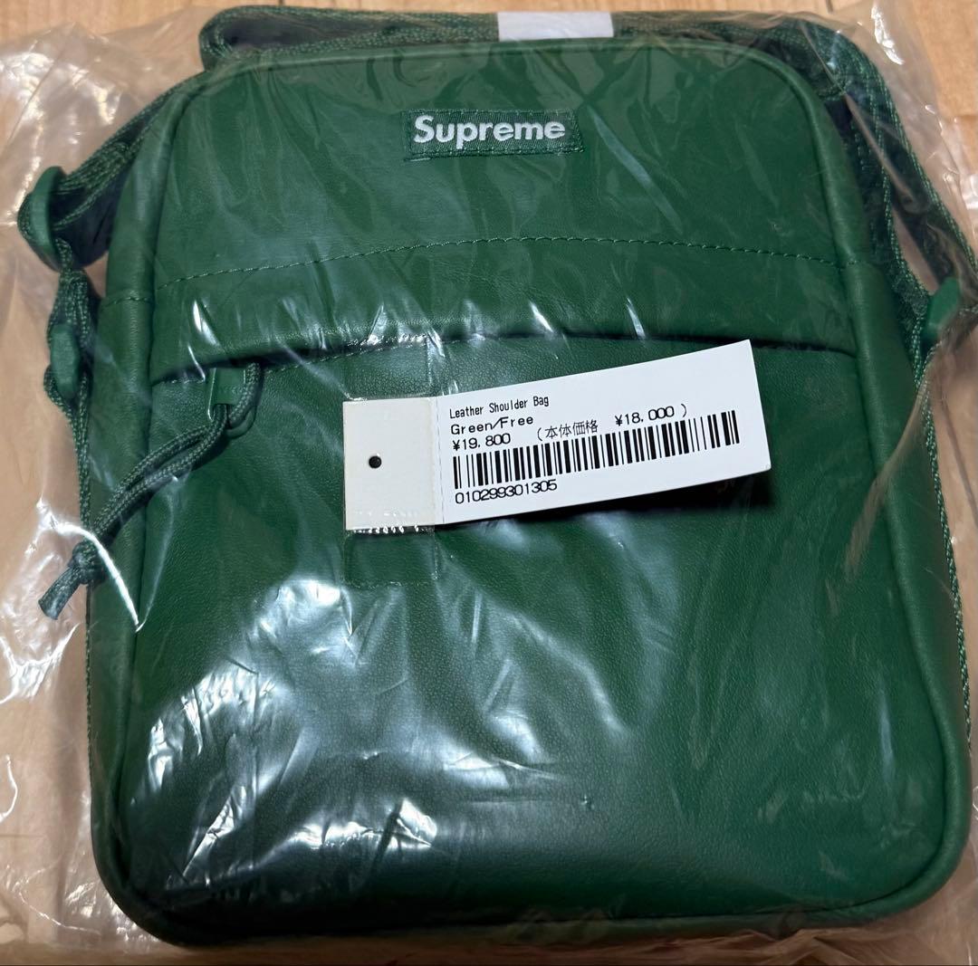Supreme Leather Shoulder Bag Green（24FW）