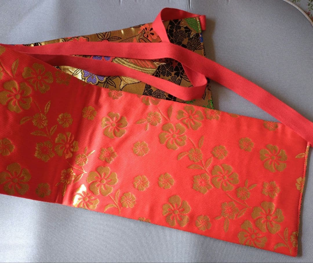 七五三セット✿お着物なし✿赤いフック付タイプ✿折りたたみ箱✿ 金色の寿文字