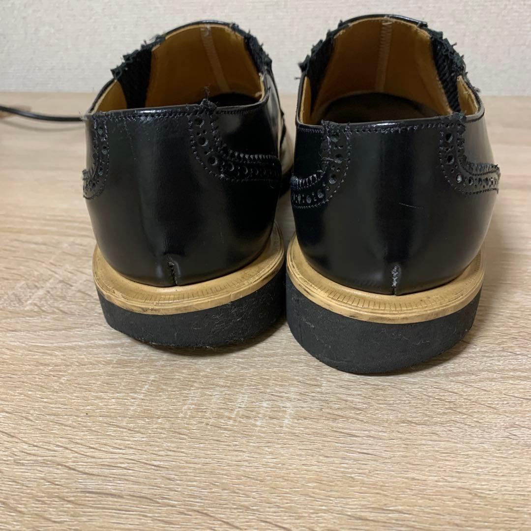 おすすめ e coxドレスシューズ(UK8)ブラックカラー(中古良品)