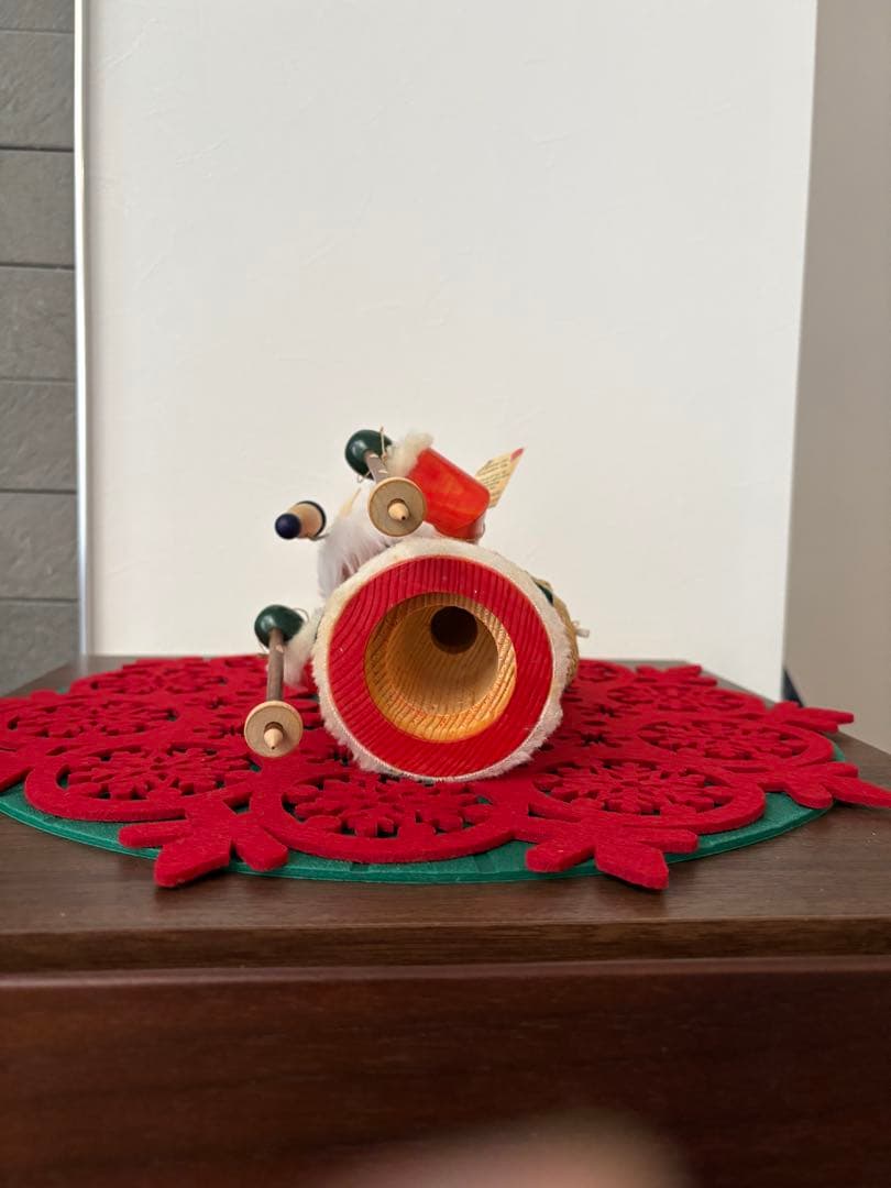 ドイツ　エルツ地方　木製　煙出し人形