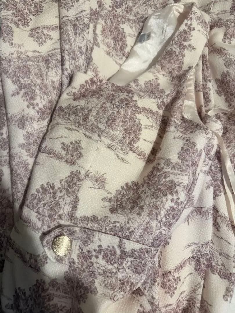 ジャガード×バストジッパーフレアロングキャバドレス(DE3334)