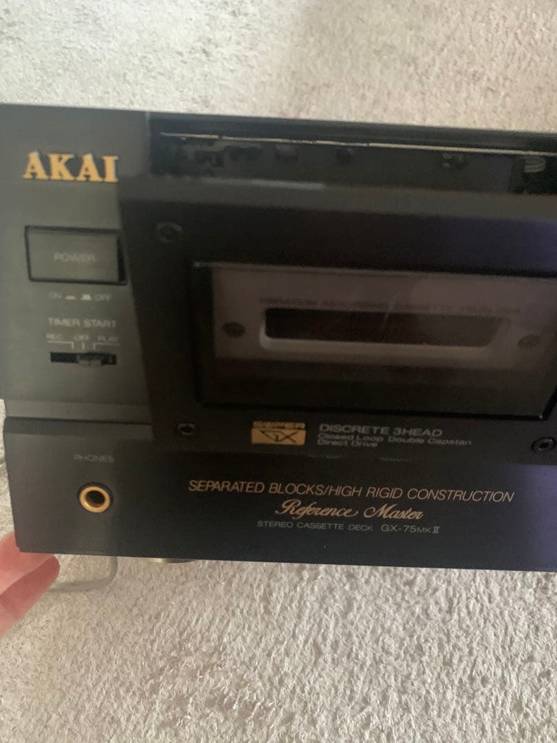 ま*る様 ジャンク品！220V AKAI GX-75 Mk II カセットデッキ