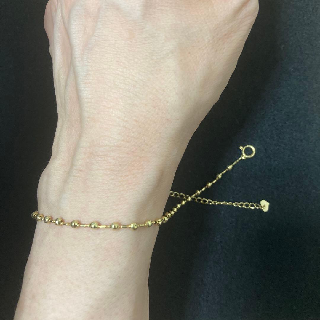 ★アンクレット 18金 ボールチェーン