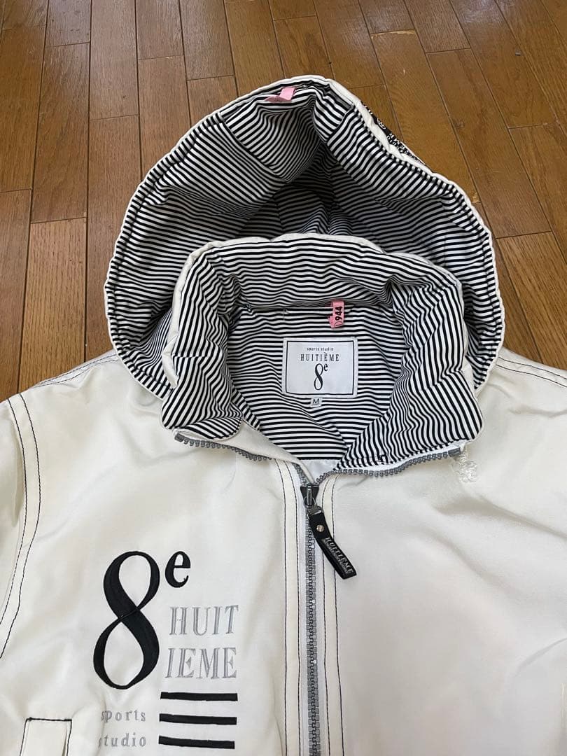 HUITIEME 8e スキーウェア(女性用) ホワイト/ブラック 手袋つき