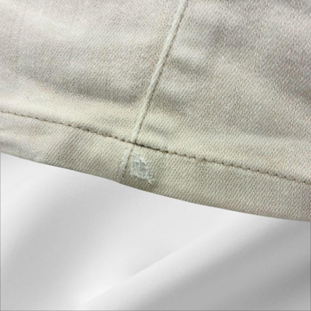 『トルネードマート』チノパン デニム ジーンズ【L】アイボリー ダメージ