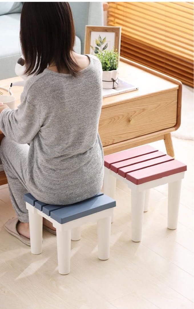 グリーン 踏み台 風呂 椅子 バスチェア スツール 26〜30*27*27cm