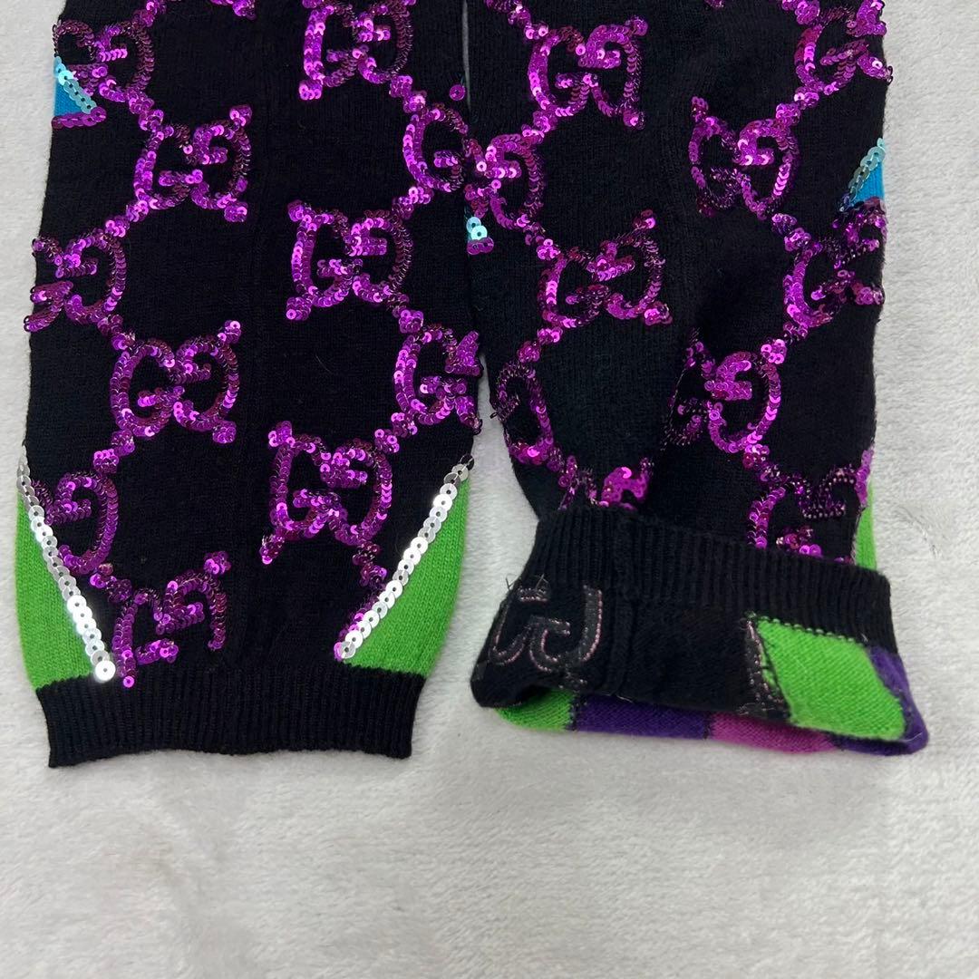 R191 美品 希少モデル グッチ GG柄 アームカバー 手袋 レディース