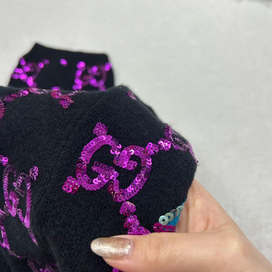 R191 美品 希少モデル グッチ GG柄 アームカバー 手袋 レディース