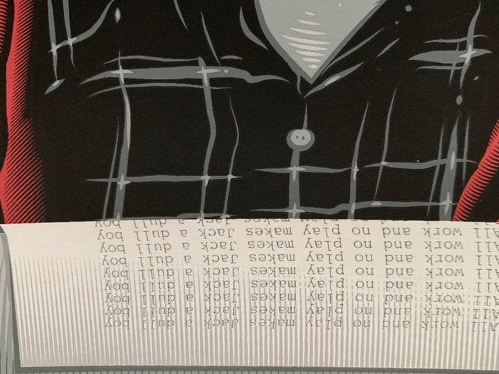 【入手困難】tracie ching 映画「シャイニング」シルクスクリーン作品