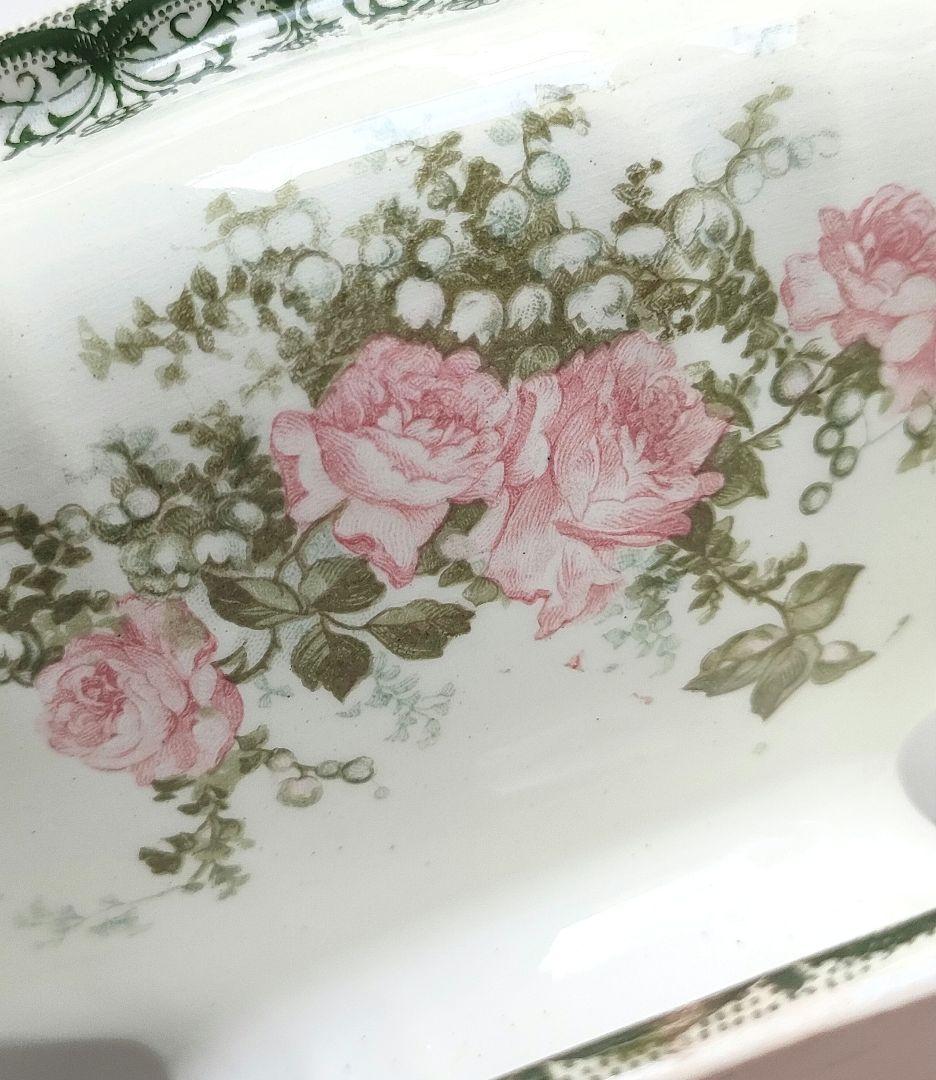 希少　美品　サンタマン　鈴蘭　薔薇　ソーシエール　フランスアンティーク