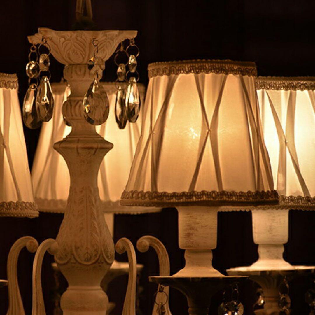 Umbrella ホワイトシャンデリア 4灯