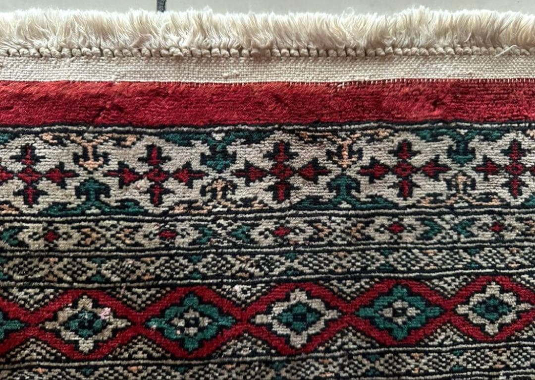 148×96 ヴィンテージラグ　手織ラグ