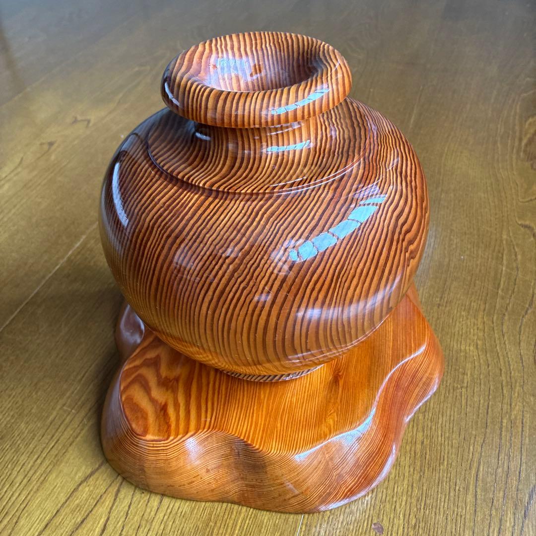 屋久杉　花瓶と台座