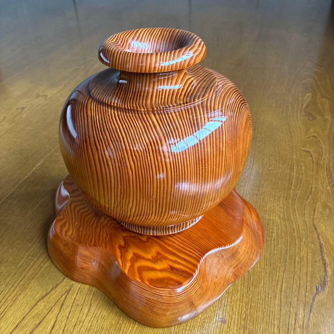 屋久杉　花瓶と台座