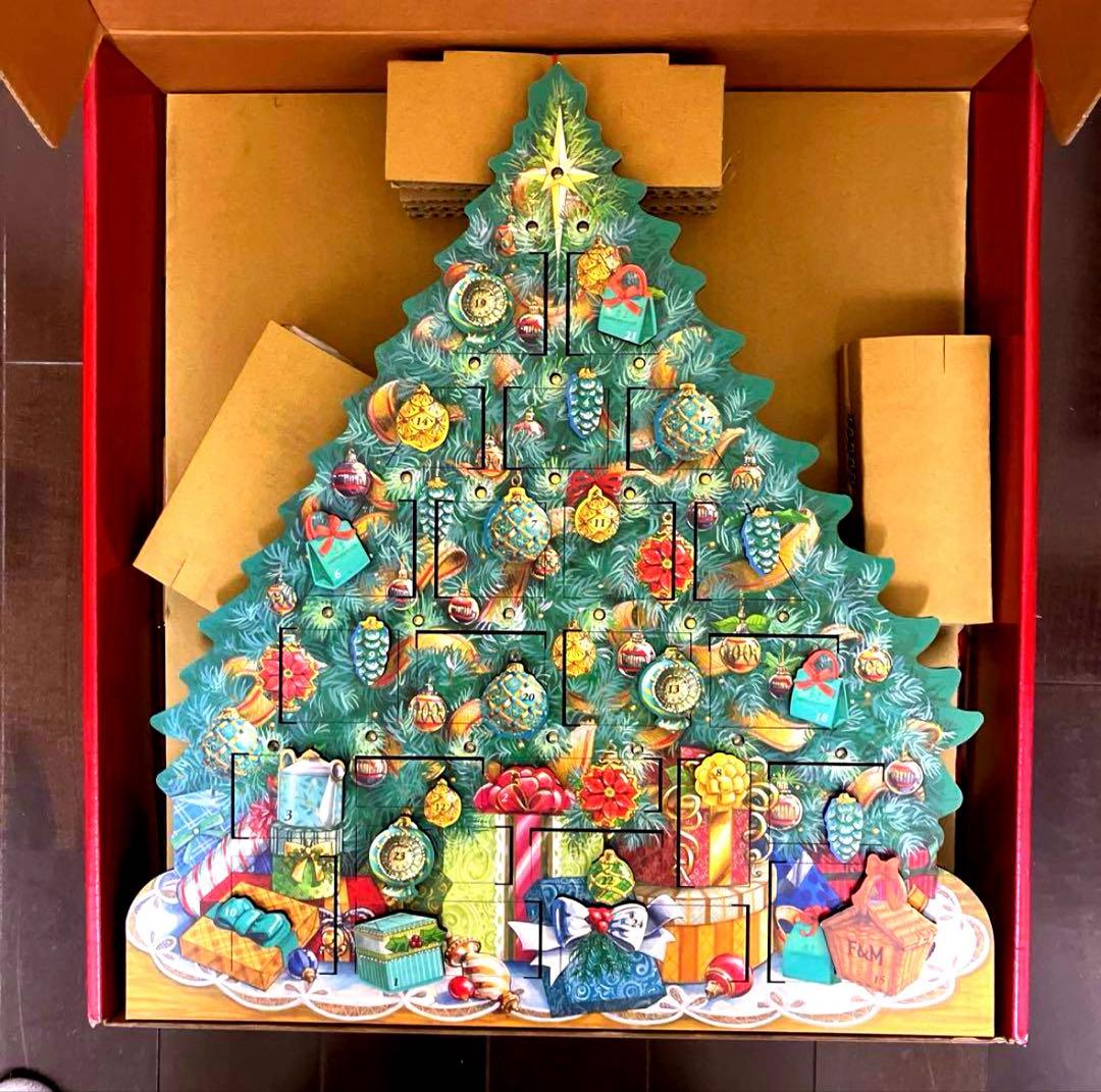 【ライト&音楽付】フォートナム&メイソン　アドベントカレンダー　クリスマスツリー