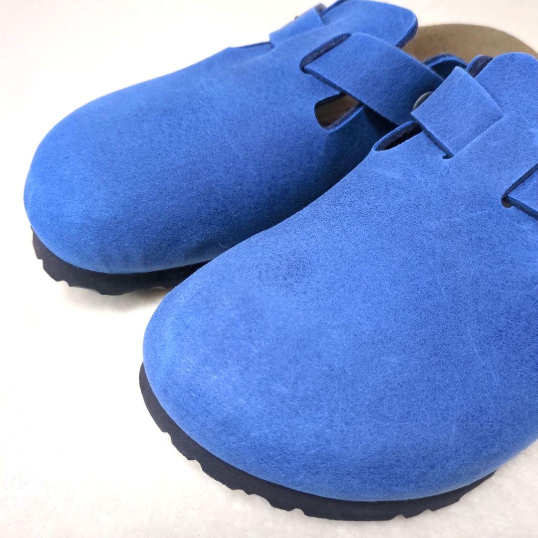 BIRKENSTOCK【美品】39 ボストン　ブルー　クロッグ　サンダル　サボ
