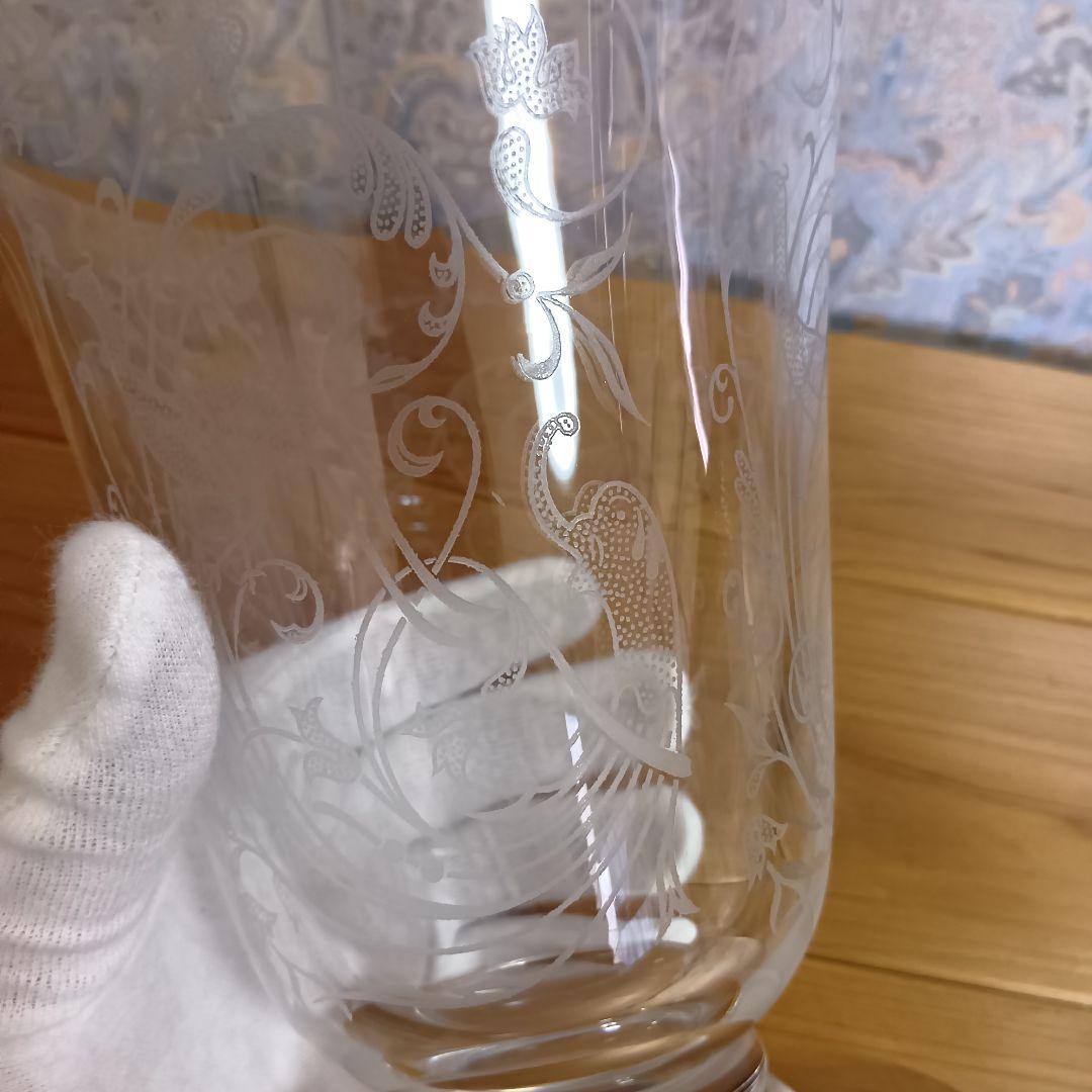 バカラ パルメ 不死鳥 フラワーベース 花瓶 ガラス クリスタル 美品