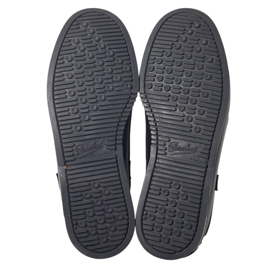 美品 パラブーツ 8 26.5 バース マリン デッキシューズ ブラック 黒