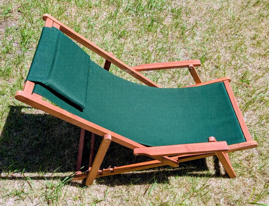 完成品ウッドデッキチェアアカシア木材3段階リクライニングシート折り畳チェア