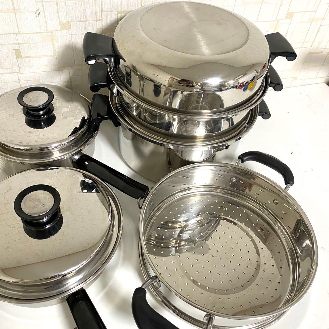 Amway アムウェイクイーン 片手鍋 蒸し器 スチーマー セット