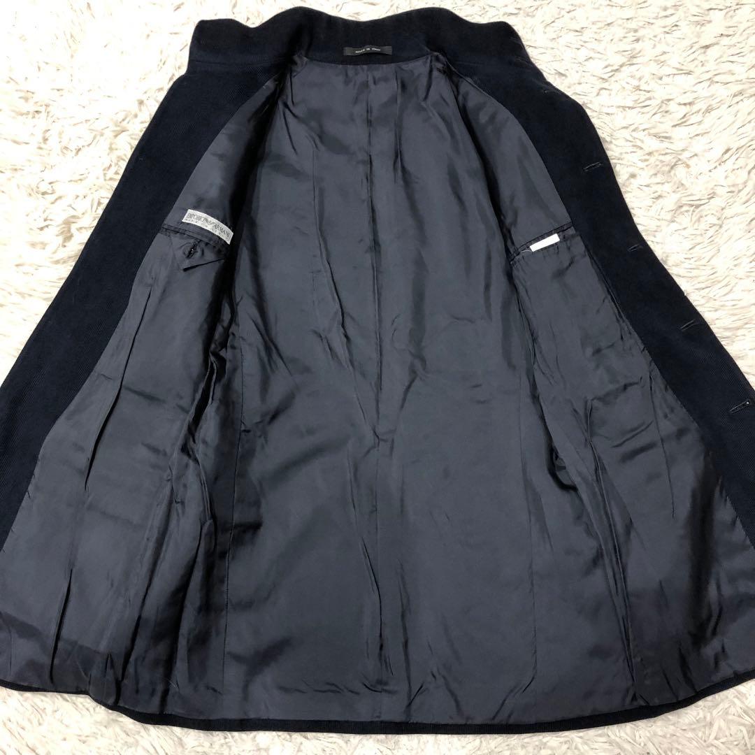 美品✨エンポリオアルマーニ マオカラー スーツ セットアップ 濃紺 46