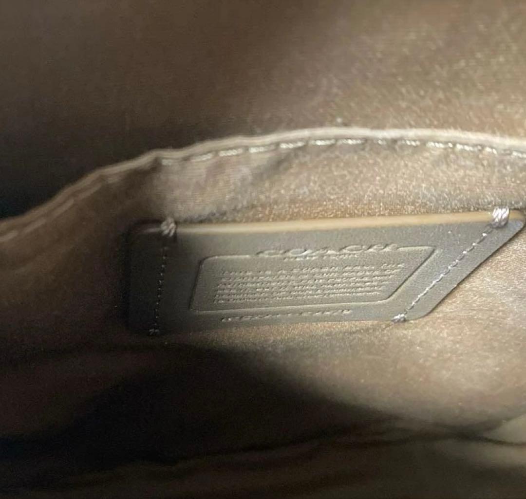 COACH ショルダーバッグ　 グレーベージュ×アイボリー