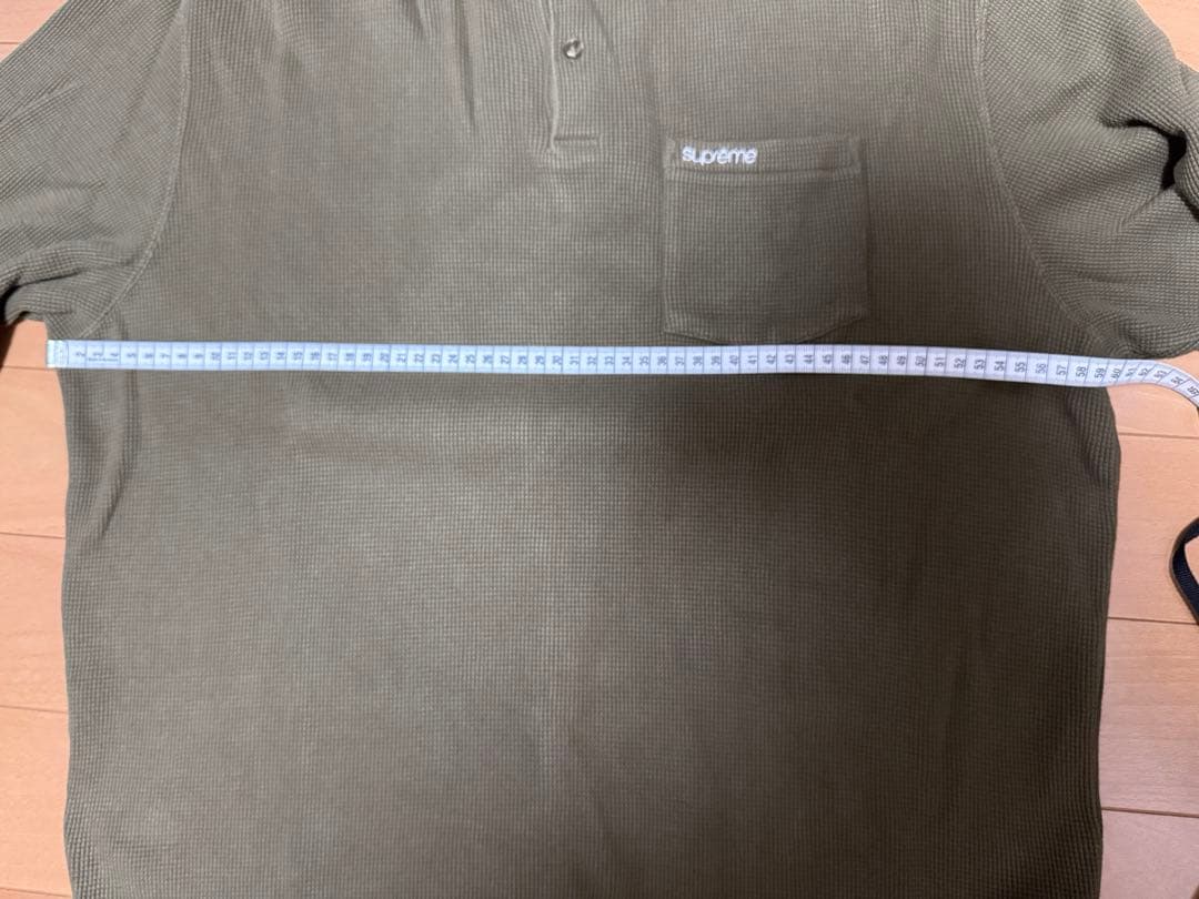 トップス Supreme Thermal L/S Polo \"Olive\" Large