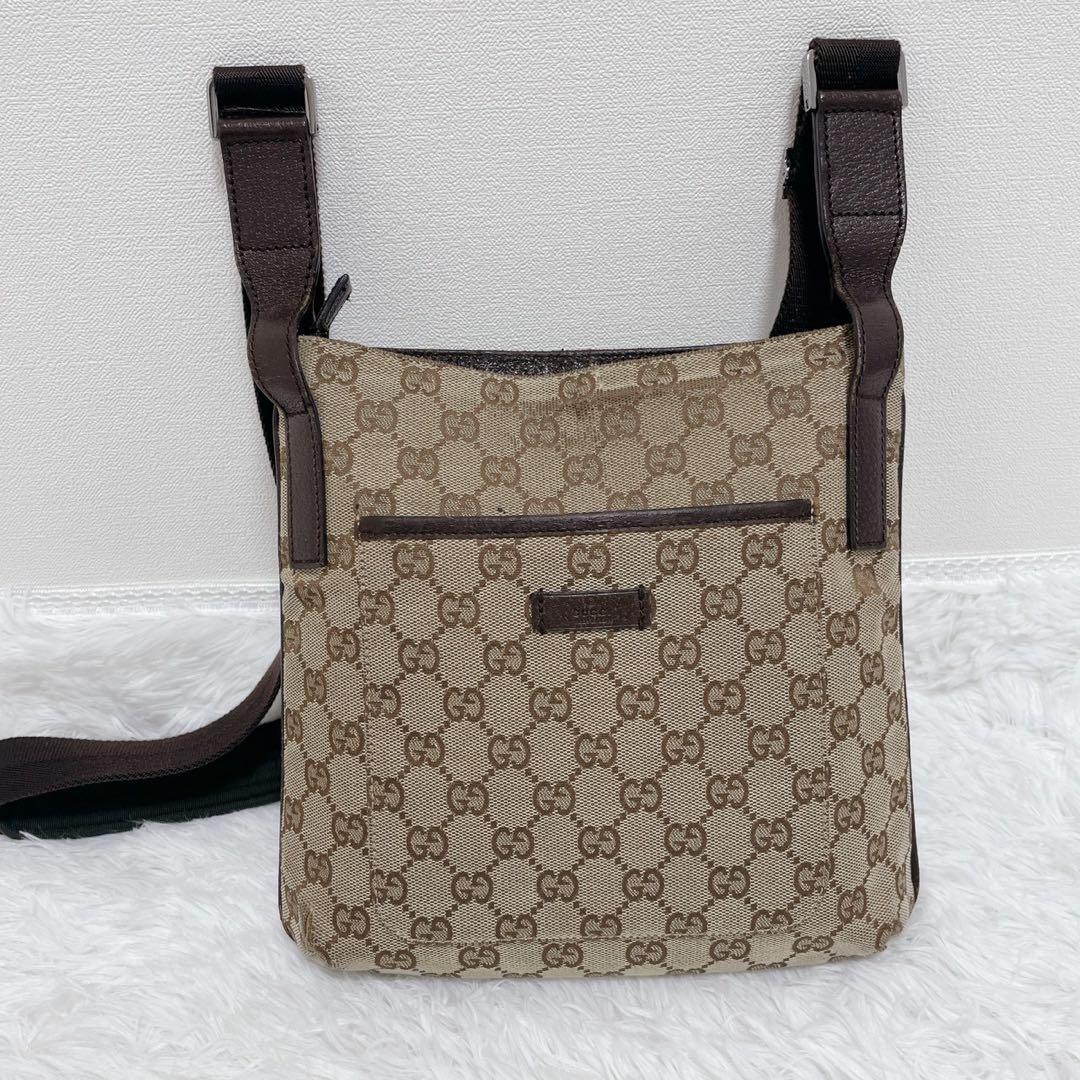 GUCCI グッチ GG柄 ショルダーバッグ サコッシュ