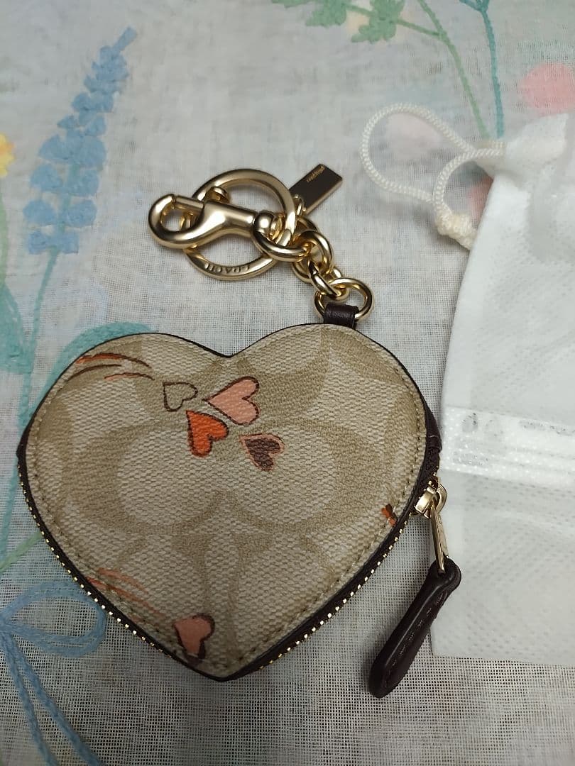 新品COACH コーキーリング ケースハートCK071