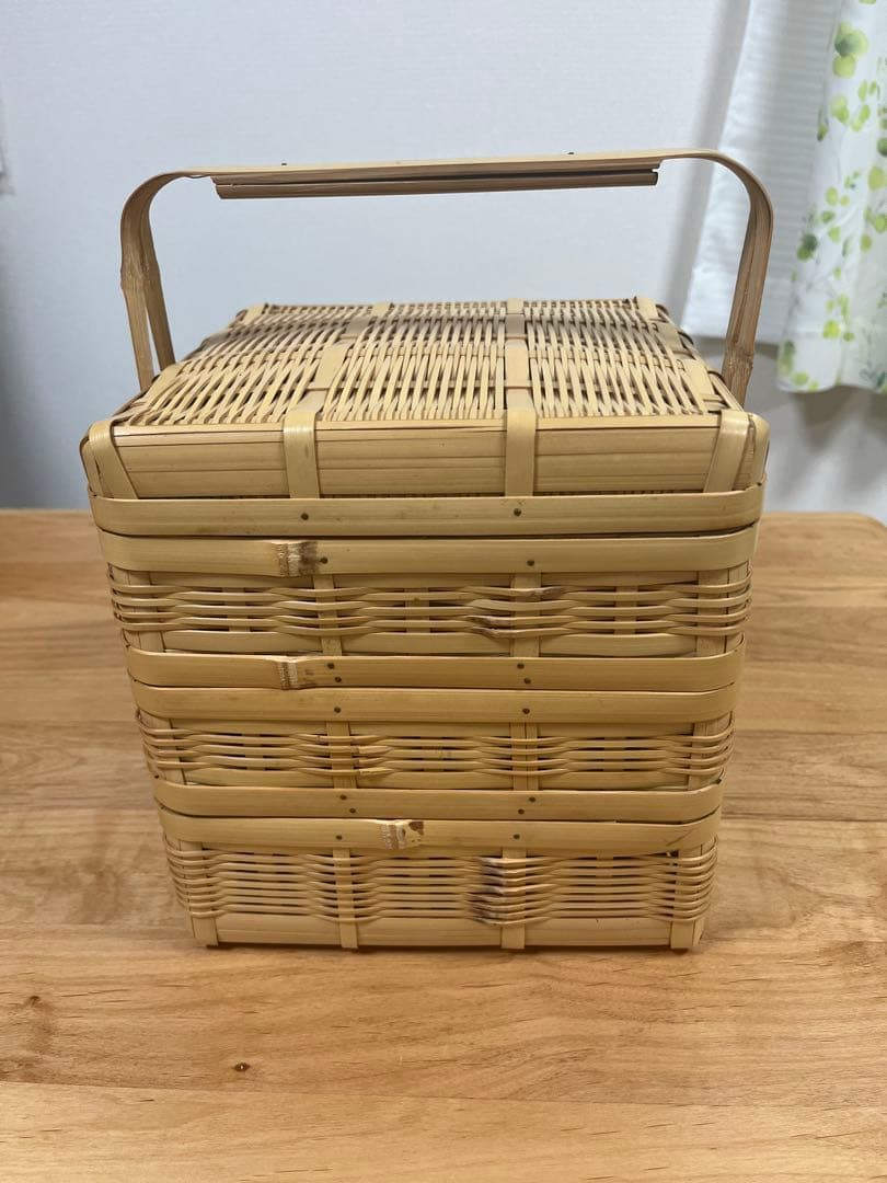 竹籠　弁当箱