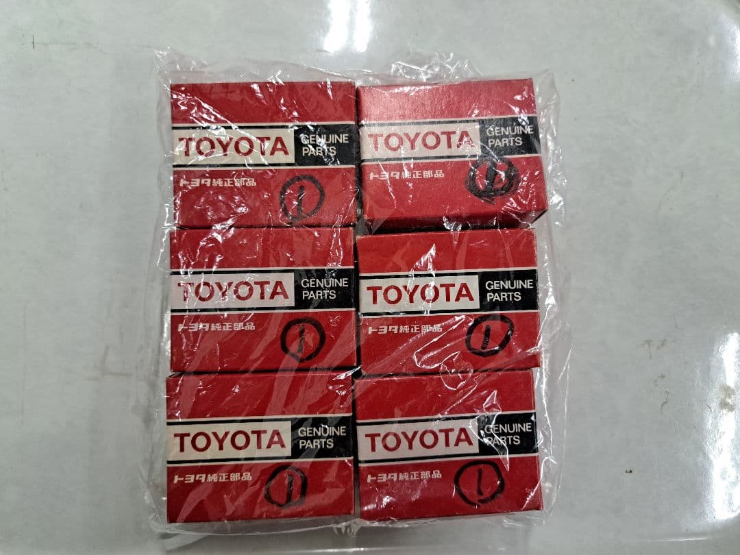 純正4A-GEクランクベアリングセット(5枚＋1枚)新品 ①