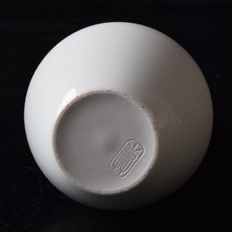 京焼　平安　三浦竹泉作　金彩　鶴首花瓶　一輪挿し　共布共箱　V　R8508