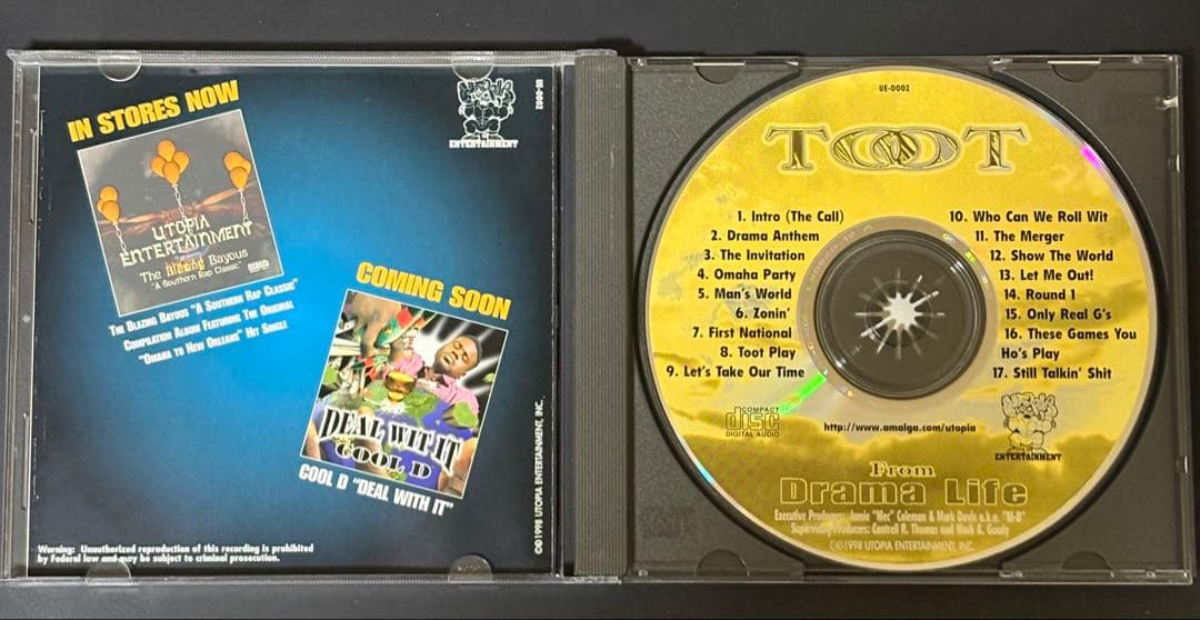 洋楽 TOOT / omaha to new orleans g-rap