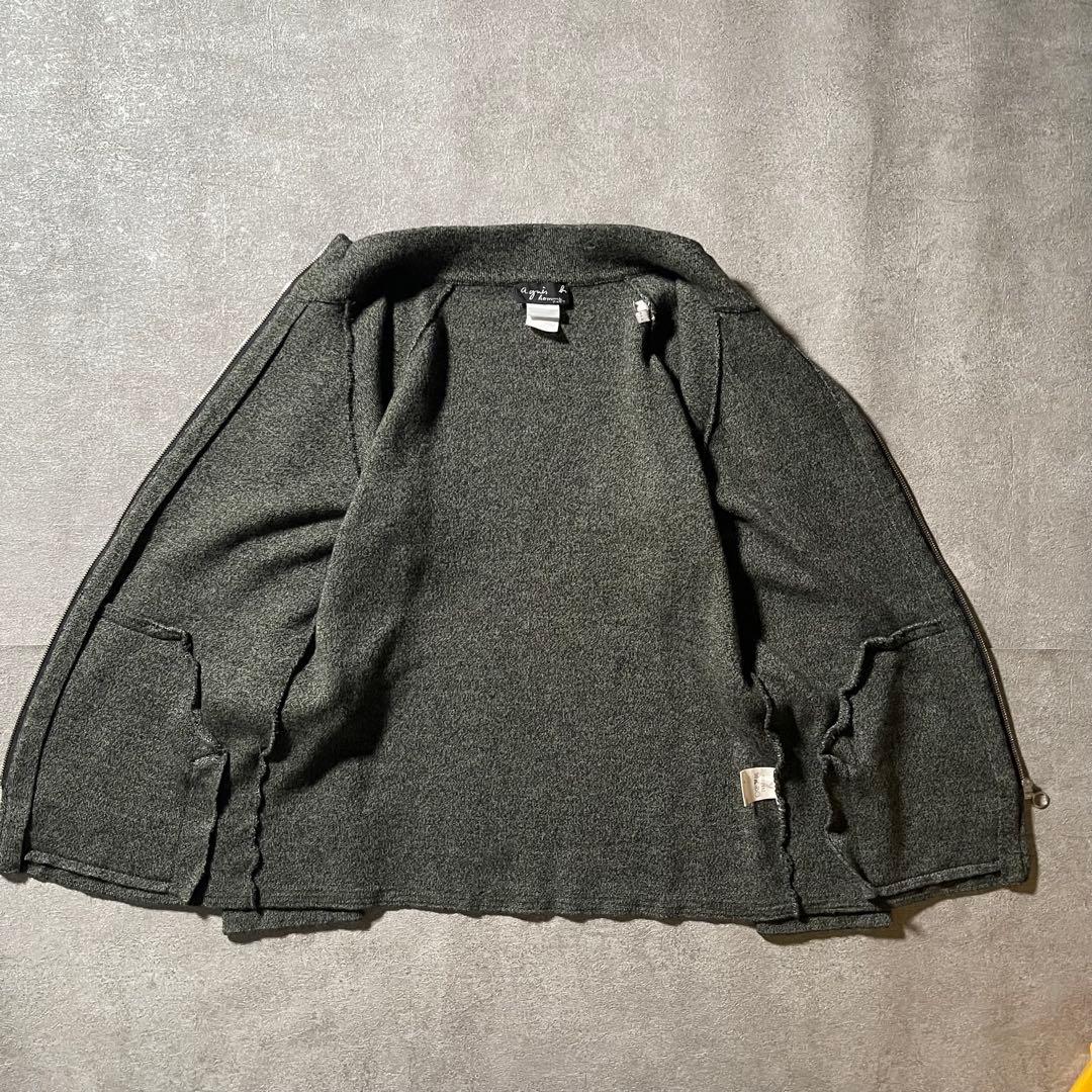 90s agnes b homme フランス製 ウール ドライバーズニット