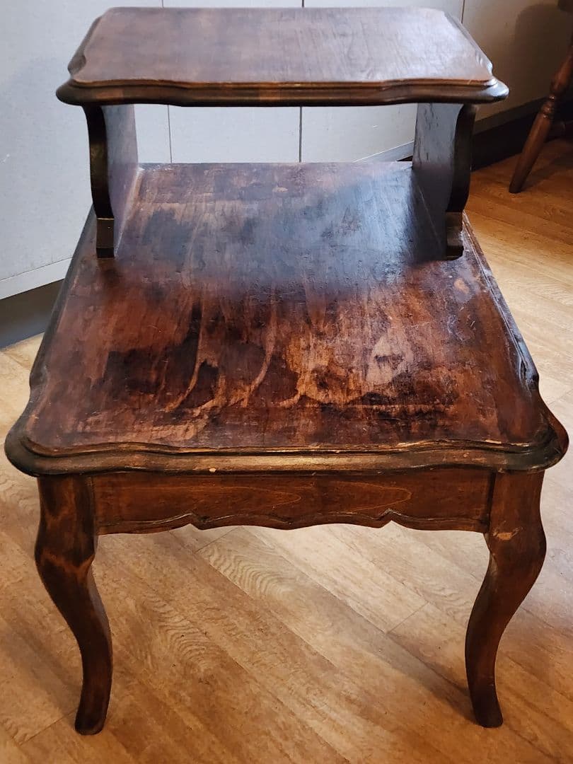 【直接引取限定】ヴィンテージサイドテーブル②　アンティーク家具　レトロ　猫脚