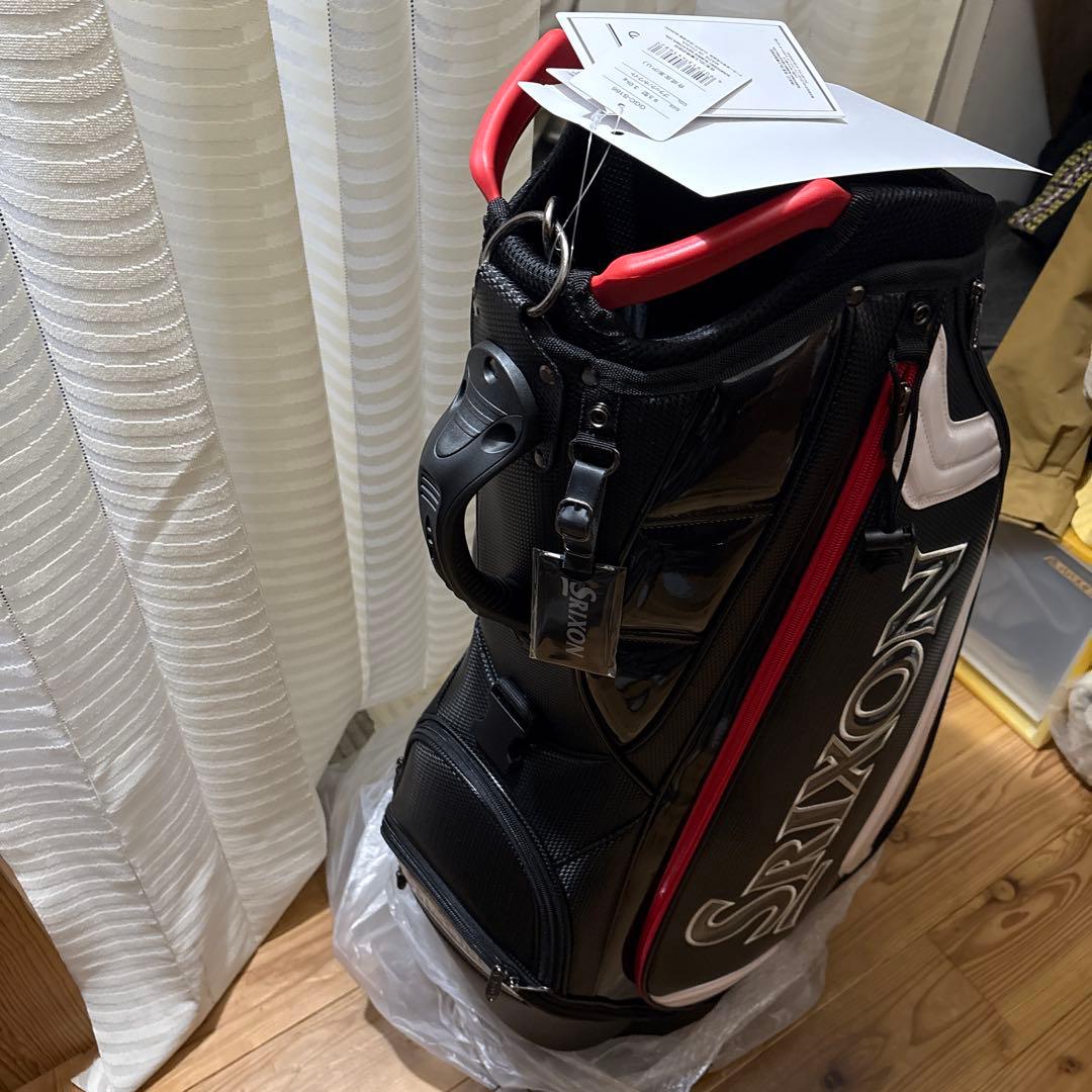 Srixon ゴルフキャディバッグ 黒/赤