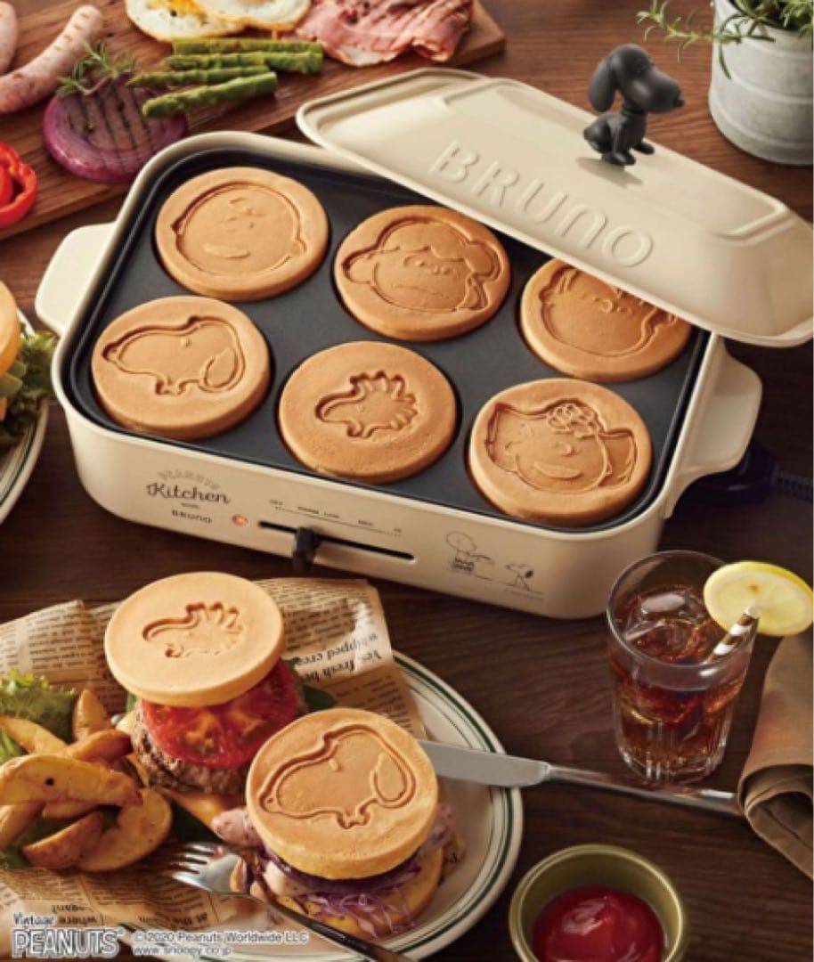 BRUNO ブルーノ スヌーピー コンパクト ホットプレート　新品、未使用