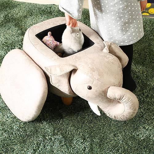 収納付スツール/椅子 ゾウ