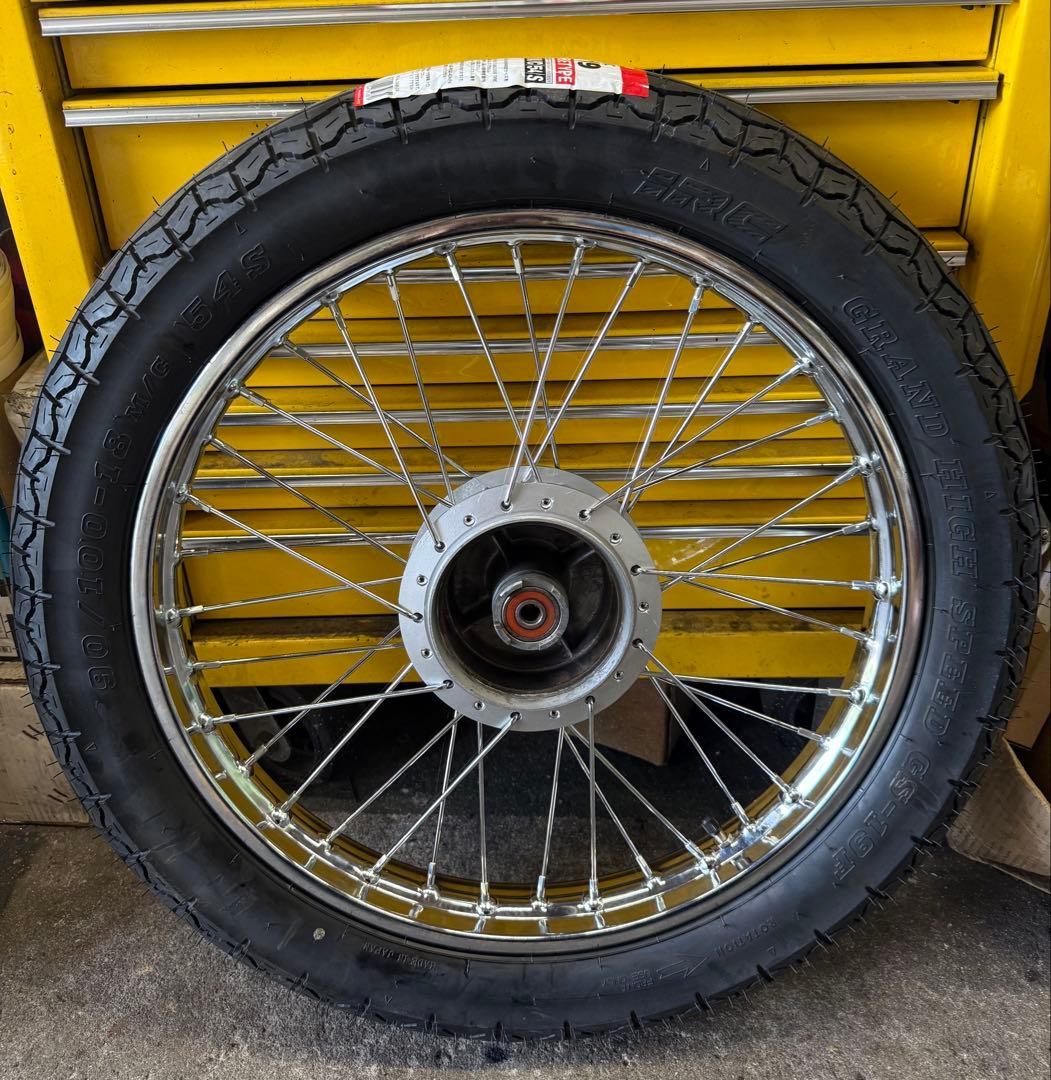 希少　AC09 JAZZ50 18インチ化　ホイールタイヤセット