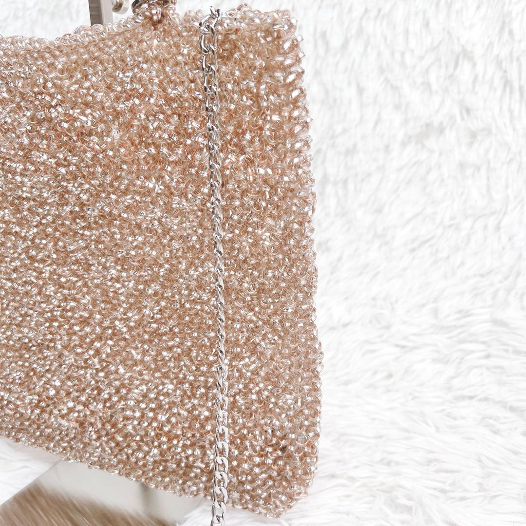 希少✨アンテプリマ スタンダード スクエア ローズシルバー ピンク チェーン付